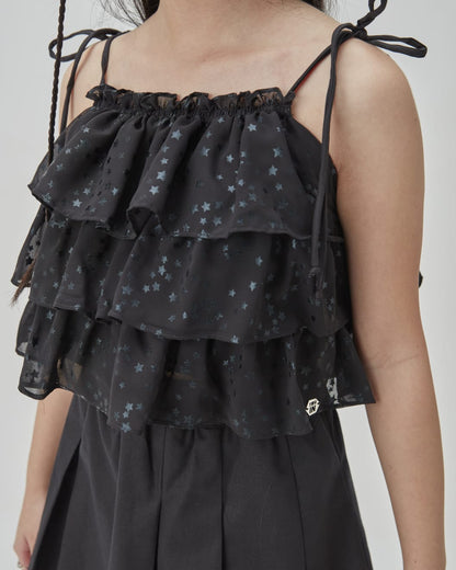 Conjunto Preto Estrelas TWOIN