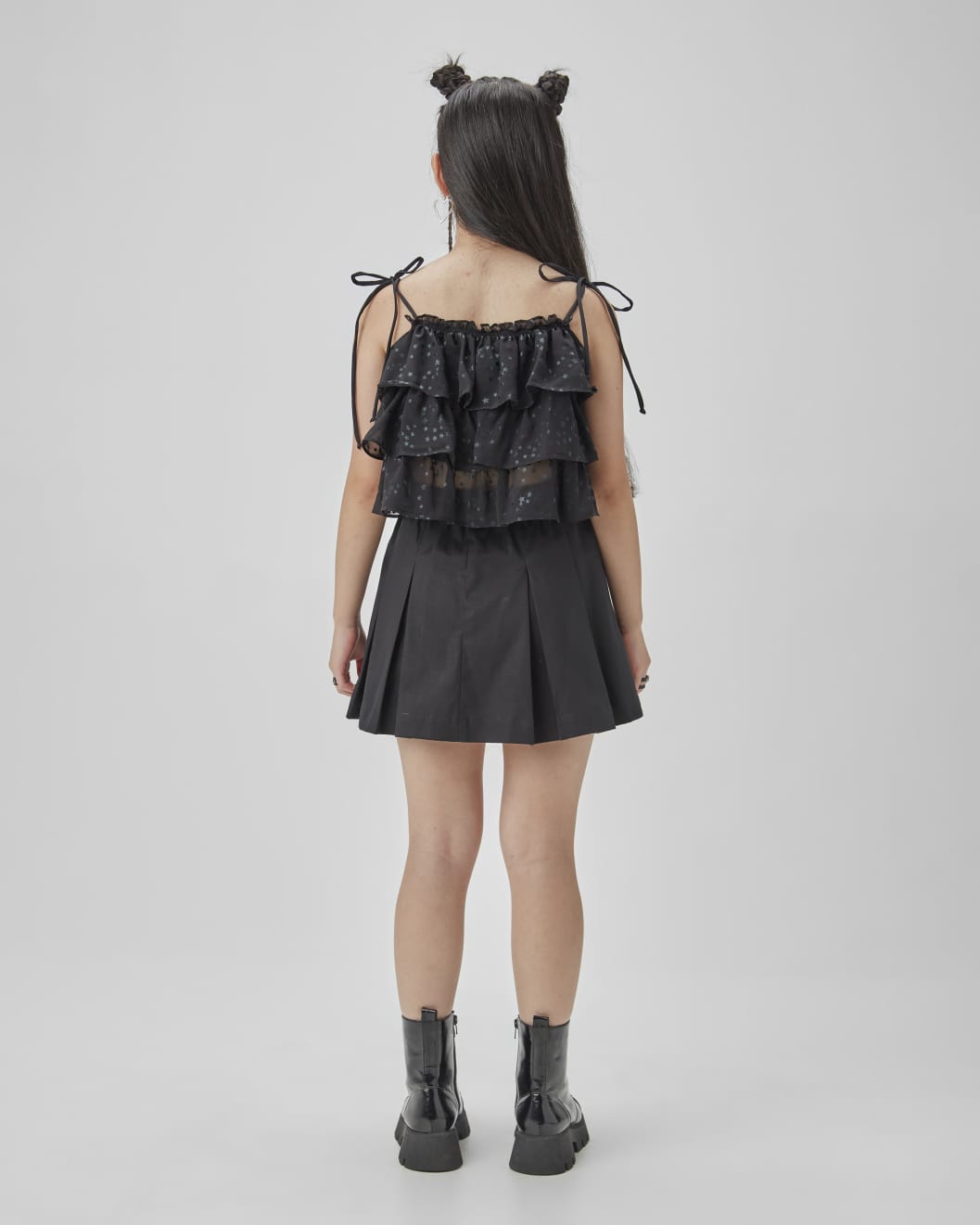 Conjunto Preto Estrelas TWOIN