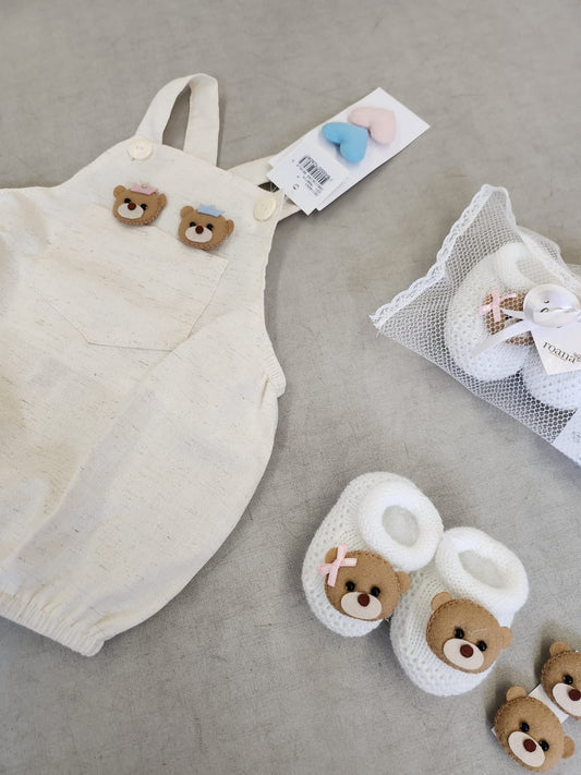 Jardineira Bebê Revelação Buá