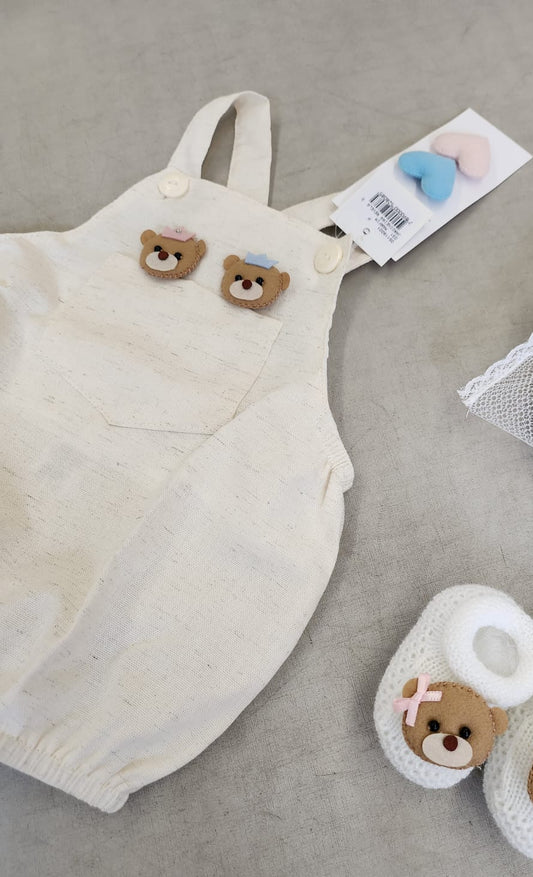 Jardineira Bebê Revelação Buá