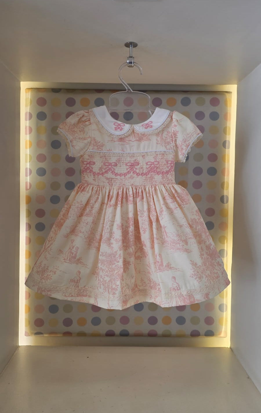 Vestido Bebê França Rosa Buá