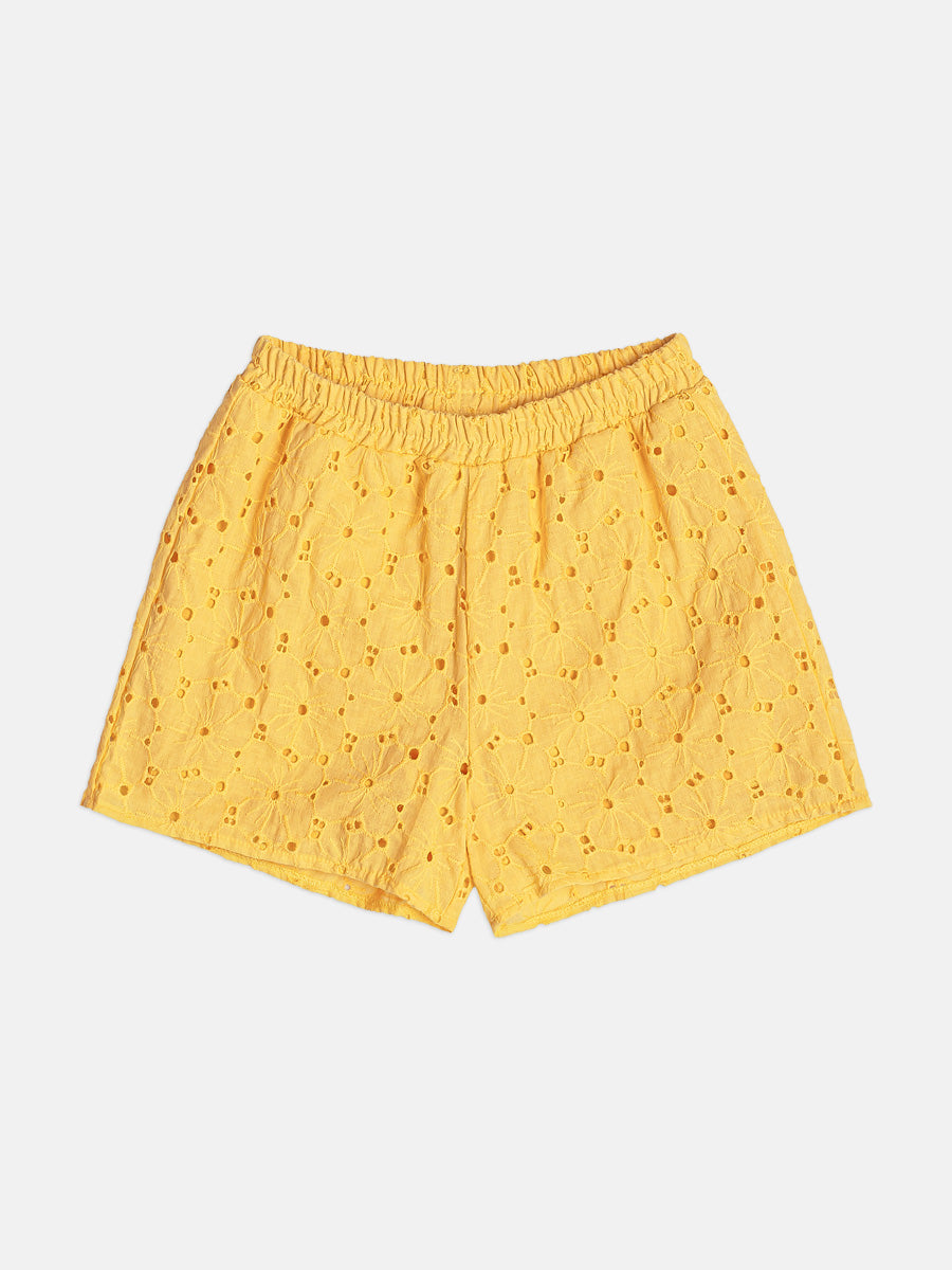 Conjunto Infantil Menina Laise Amarelo Buá