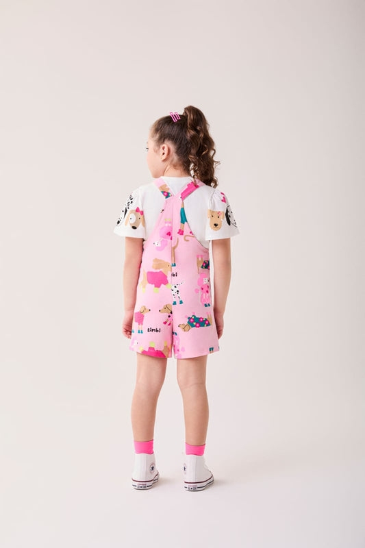 Conjunto Infantil Jardineira Dog Buá