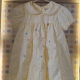 Vestido Infantil Creme Bordado Buá
