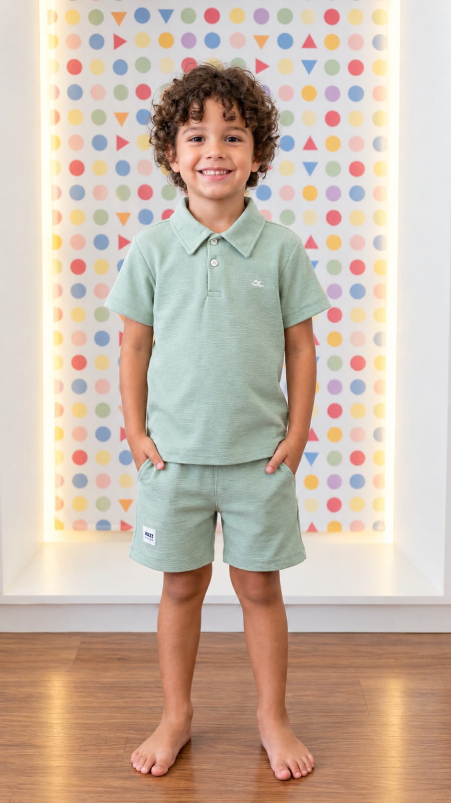 Conjunto Infantil Menino Verde Menta Buá
