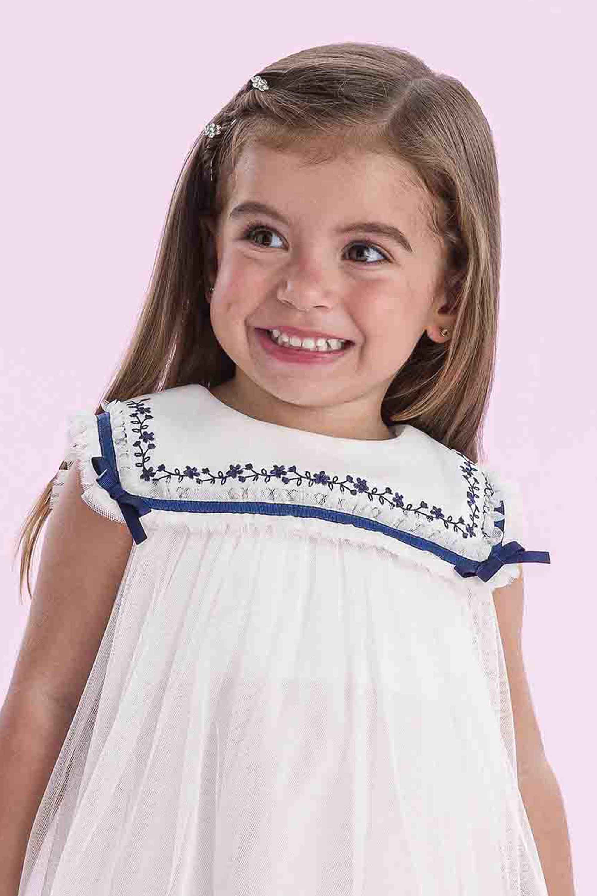 Vestido Detalhe Marinho Petit Cherie