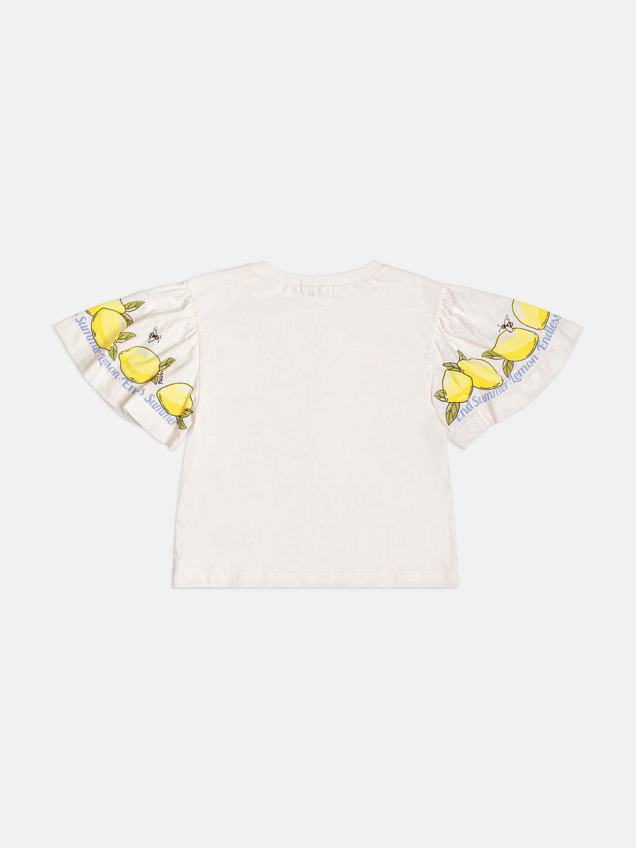 Conjunto Infantil Menina Off Limão Momi
