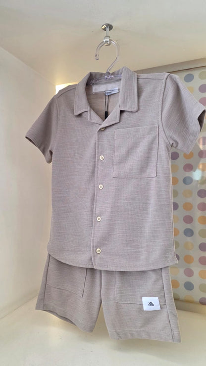Conjunto Infantil Menino Cáqui Buá
