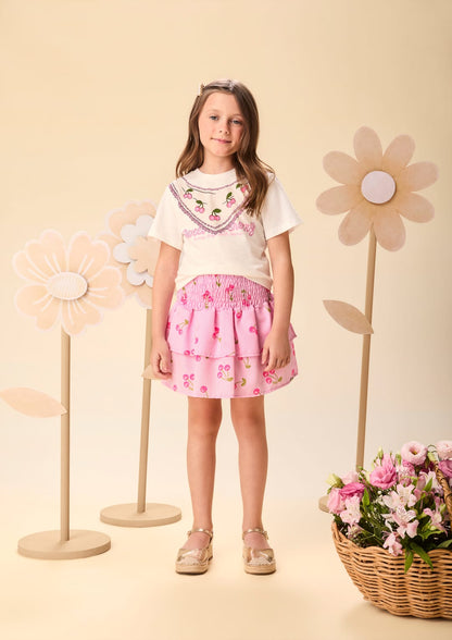 Conjunto Infantil Menina Rosa Cereja Momi
