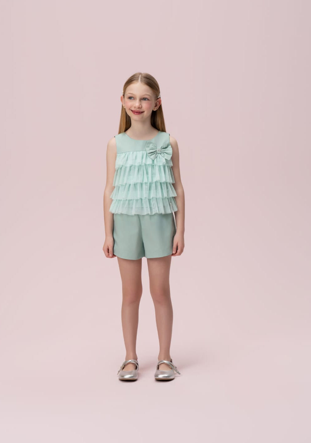 Conjunto Infantil Verde Água Petit Cherie