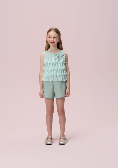 Conjunto Infantil Verde Água Petit Cherie