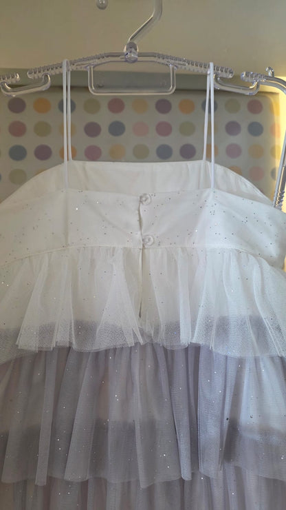 Vestido Infantil Tricolor Glitter Petit Cherie