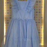Vestido Infantil Azul Glamour Petit Cherie