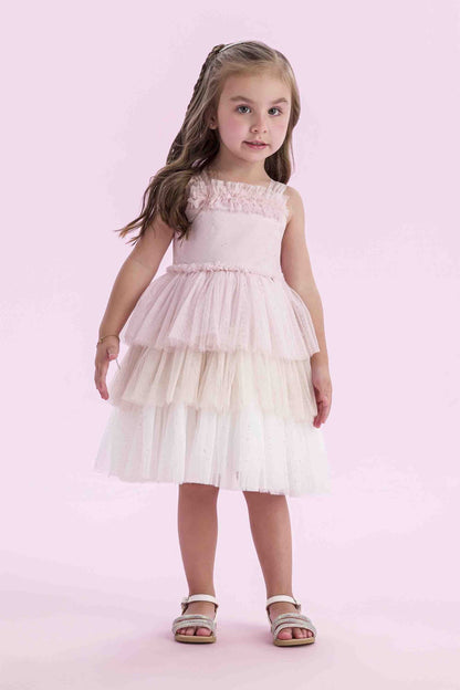 Vestido Infantil Verão Camadas Petit Cherie