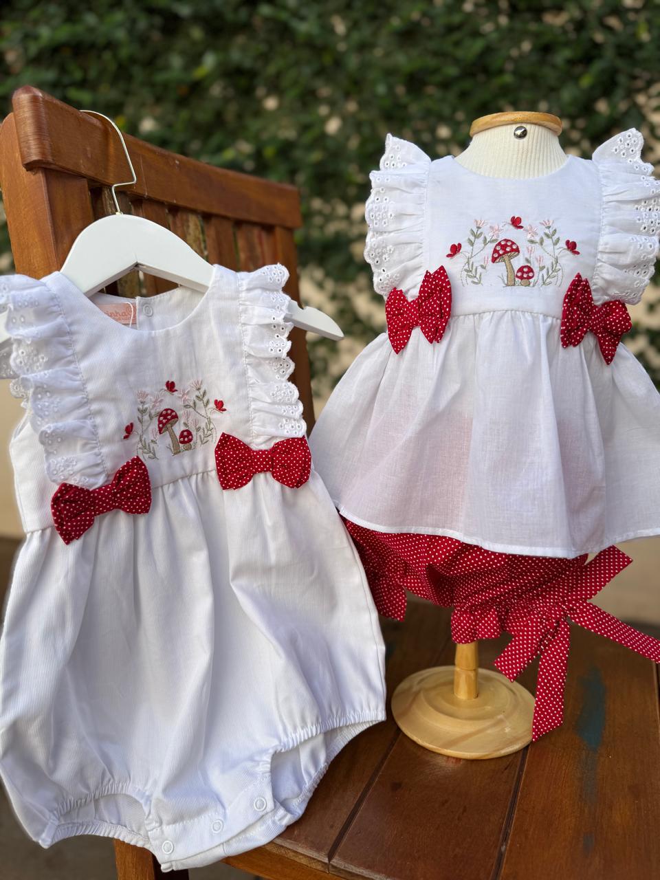 Homper Bebê Feminino Cogumelo Buá