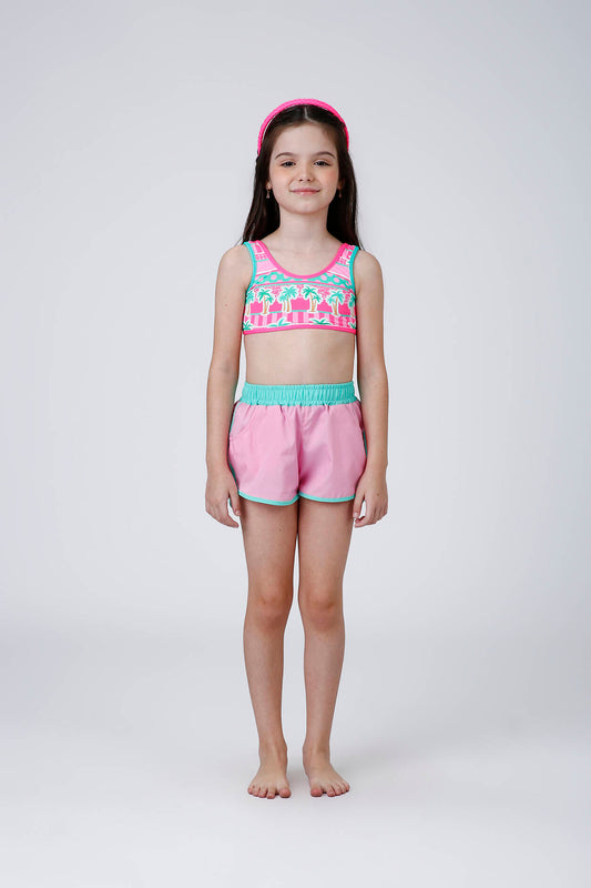 Short Infantil Letícia Rosa Siri