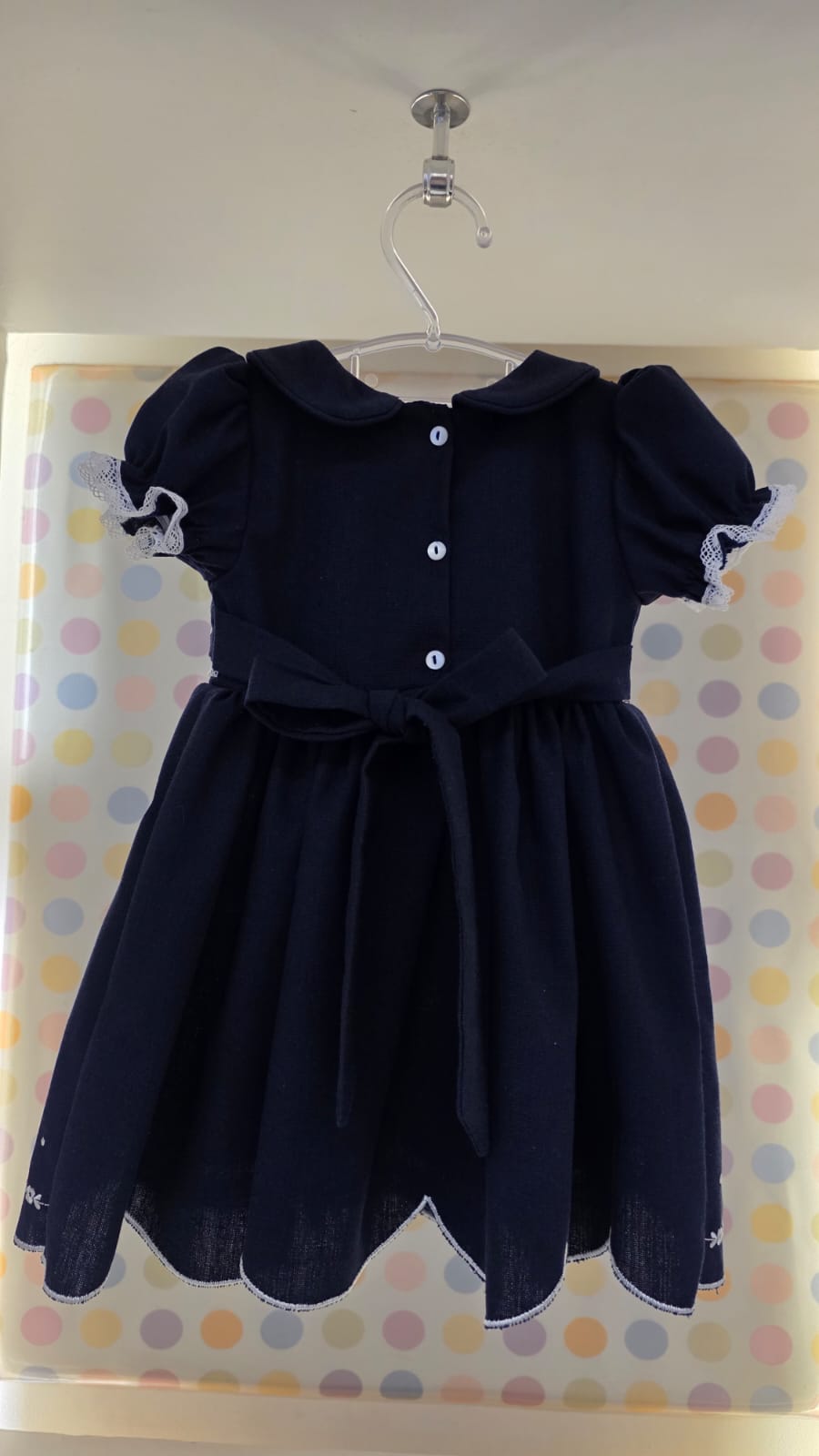 Vestido Bebê Marinho Buá