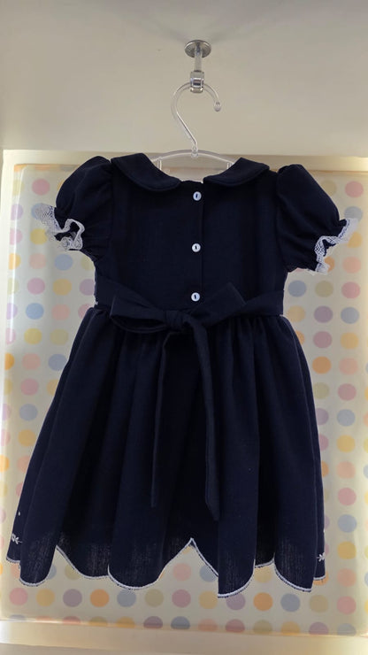 Vestido Bebê Marinho Buá