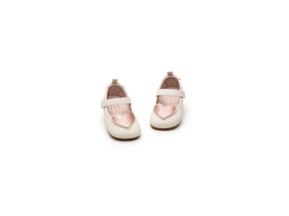 Sapatilha Bebê Bege Heart Tip Toey Joey