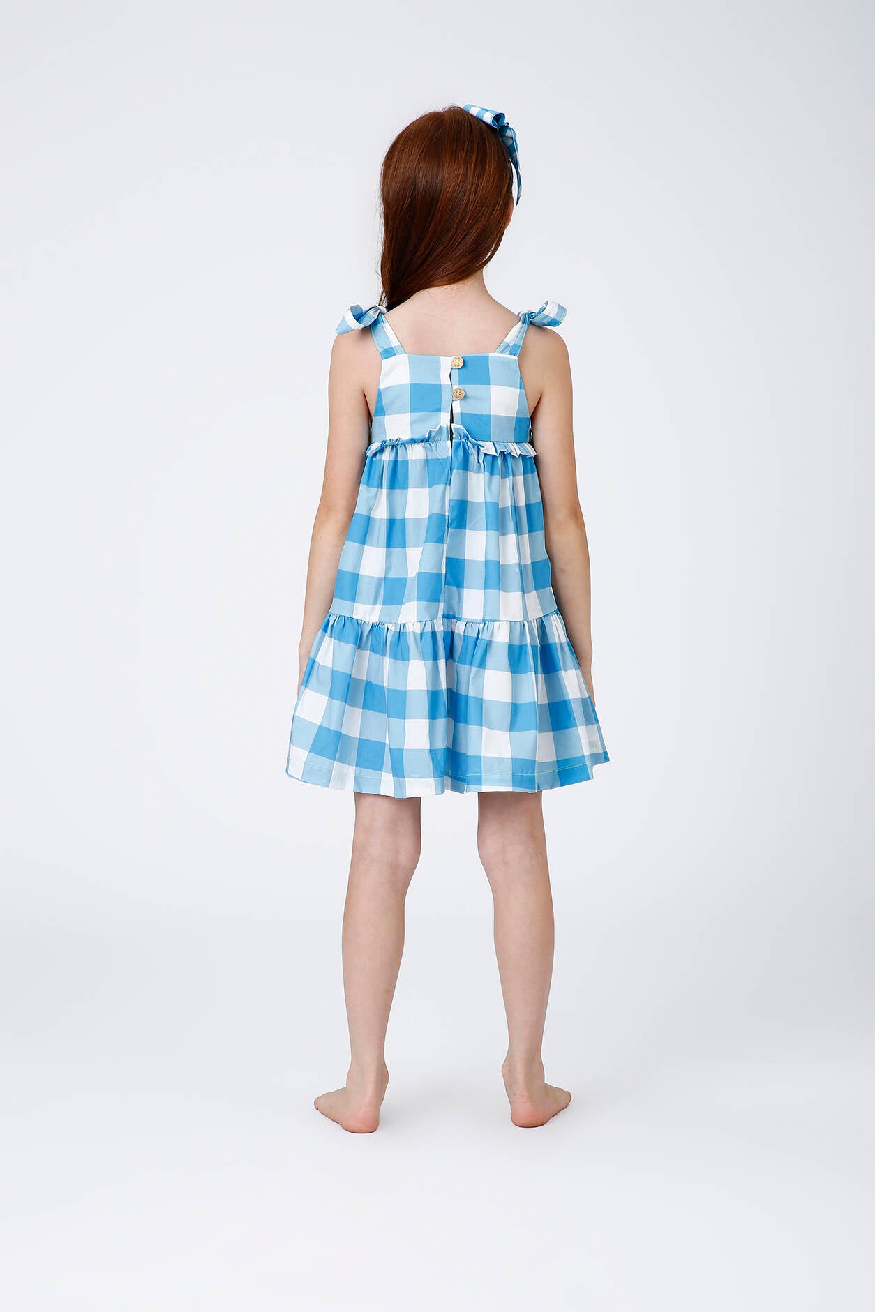 Vestido Infantil Lívia Vichy Limão Siri