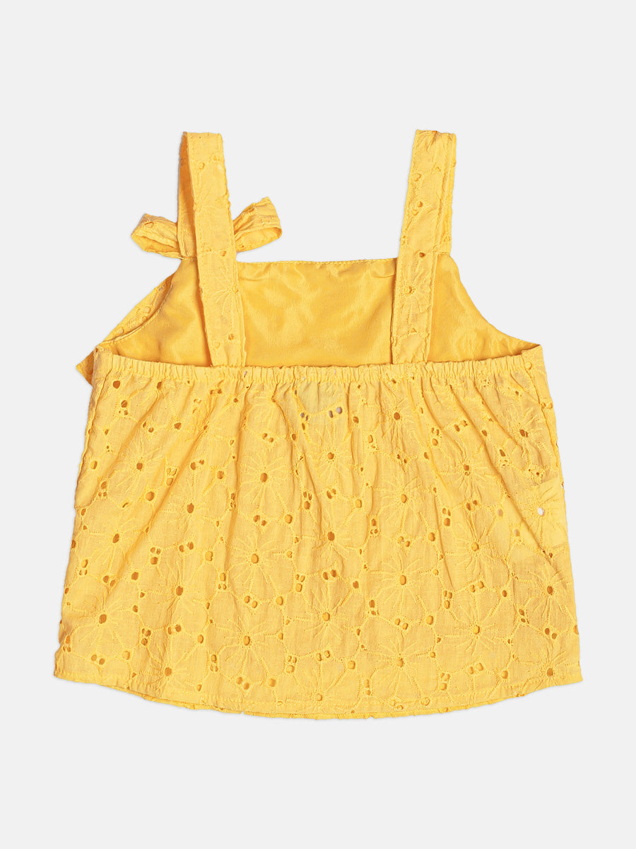 Conjunto Infantil Menina Laise Amarelo Buá