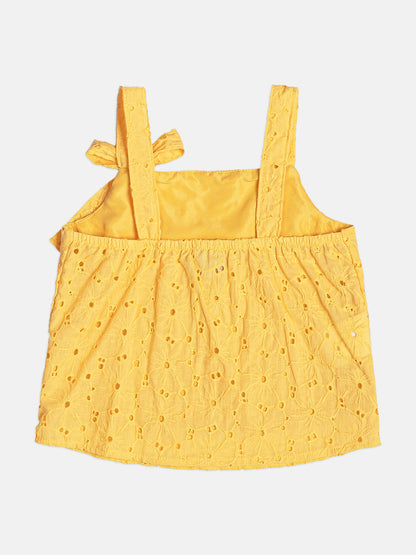 Conjunto Infantil Menina Laise Amarelo Buá
