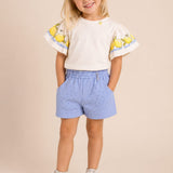 Conjunto Infantil Menina Off Limão Momi