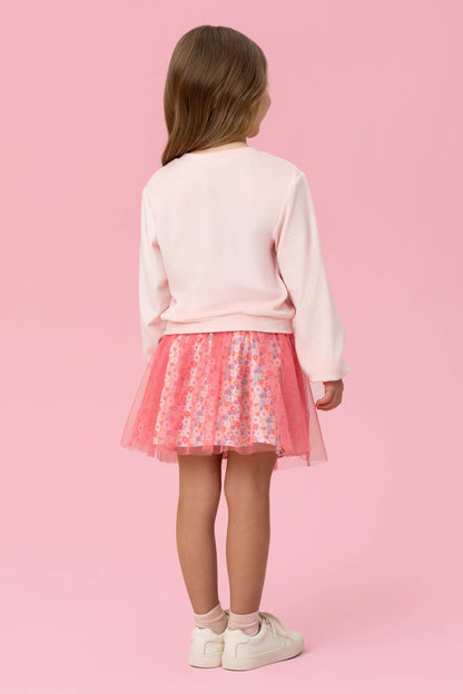 Conjunto Infantil Blusa Plush Laço Mon Sucré