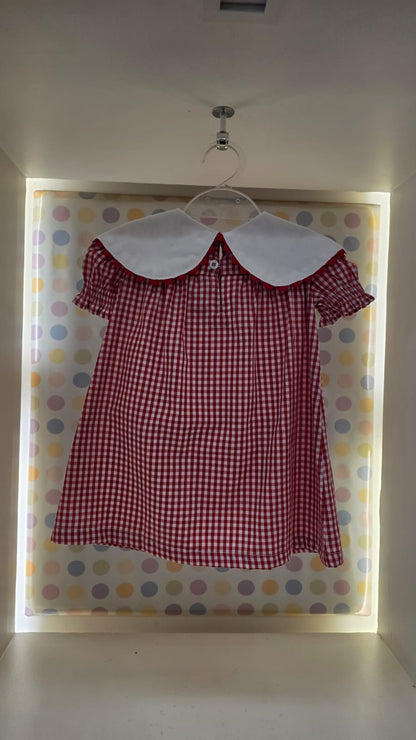 Vestido Bebê Vermelho Cerejas Buá