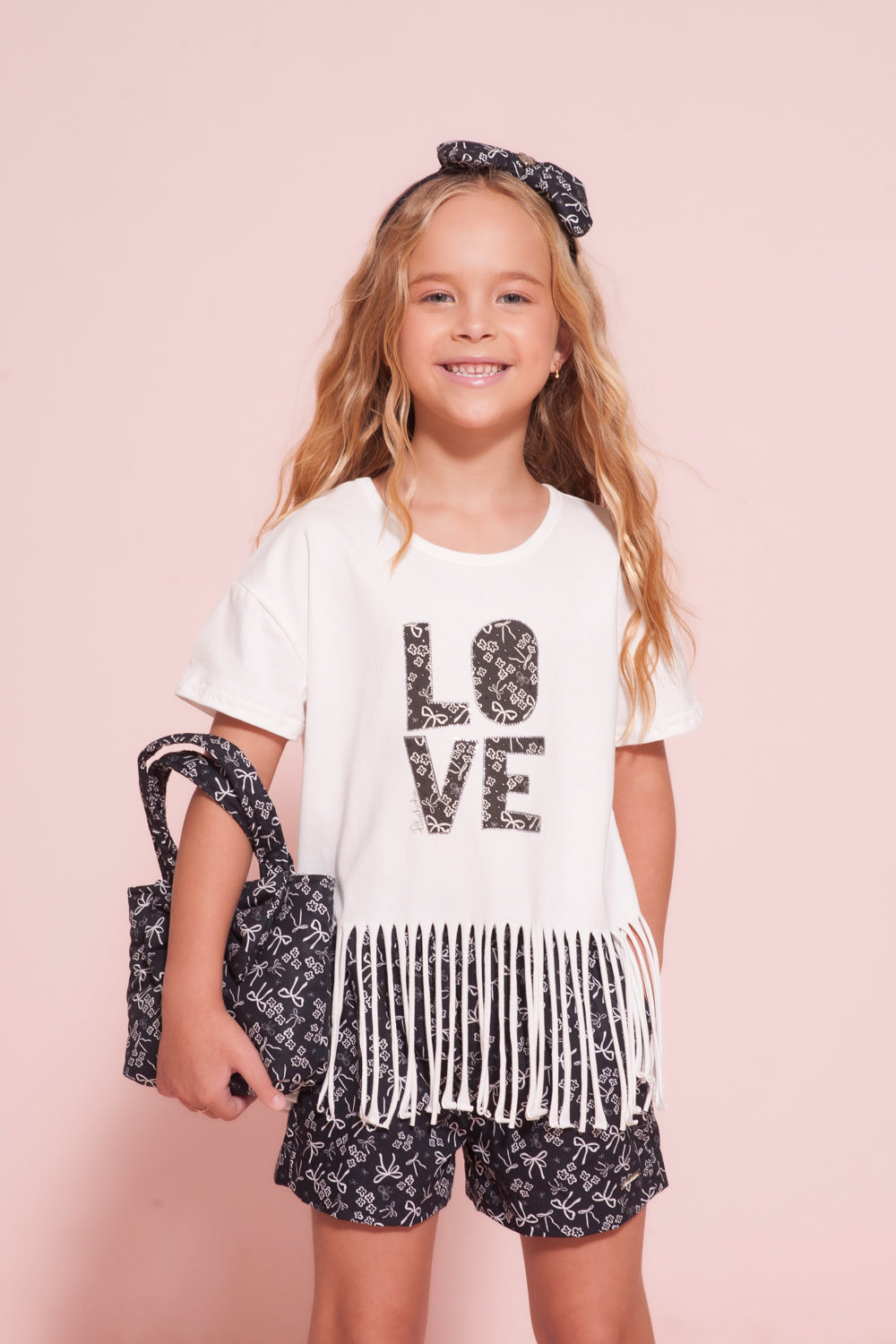Conjunto Infantil Menina Love Pituchinhus