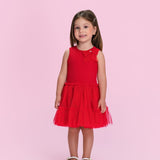 Vestido Infantil Vermelho Petit Cherie