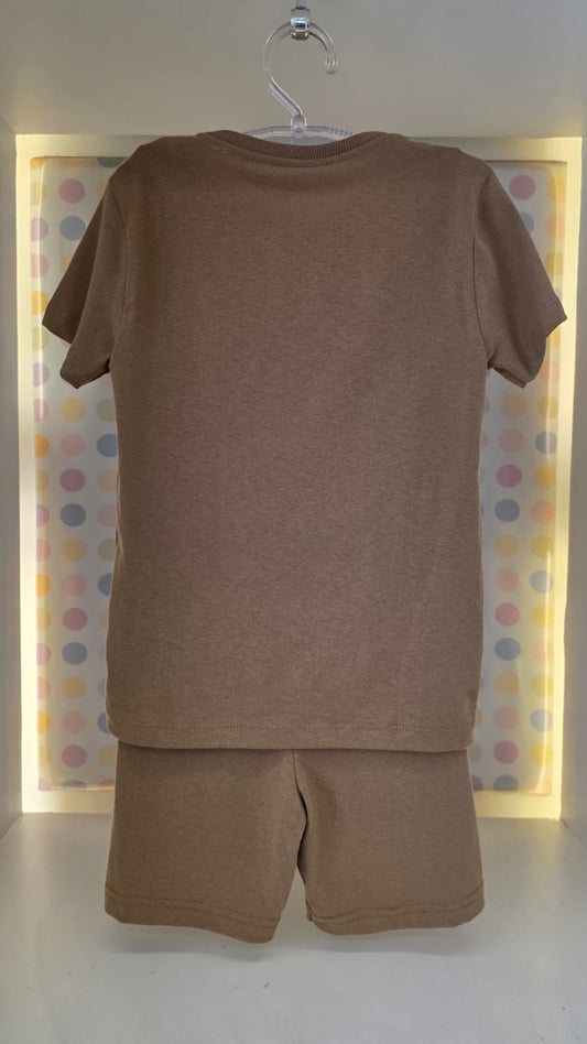 Conjunto Infantil Menino Marrom Buá