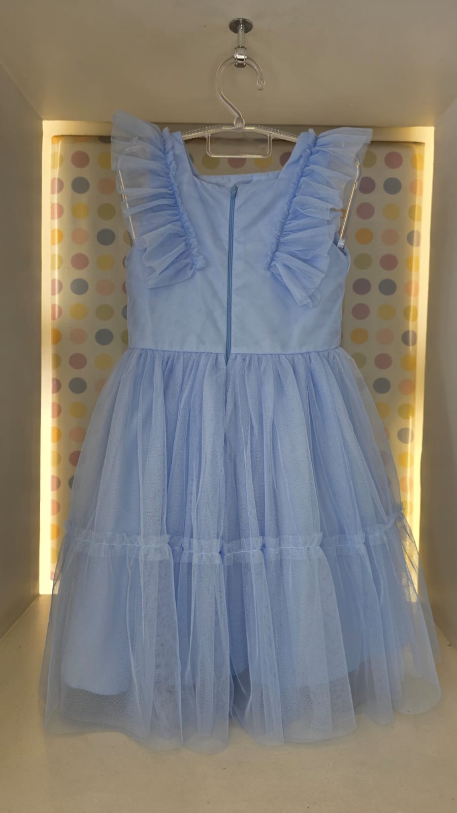 Vestido Infantil Azul Glamour Petit Cherie