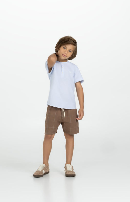 Conjunto Infantil Menino Bata Azul Buá
