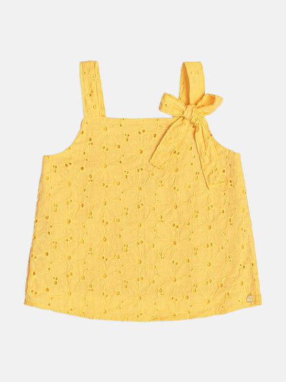 Conjunto Infantil Menina Laise Amarelo Buá