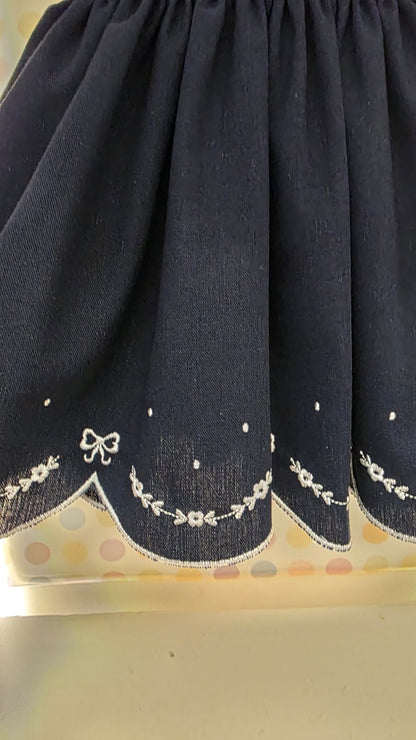 Vestido Bebê Marinho Buá