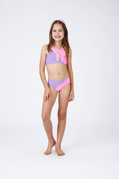Biquíni Infantil Tais Ice Cream Siri