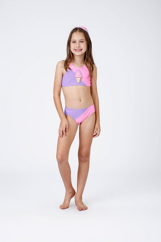 Biquíni Infantil Tais Ice Cream Siri