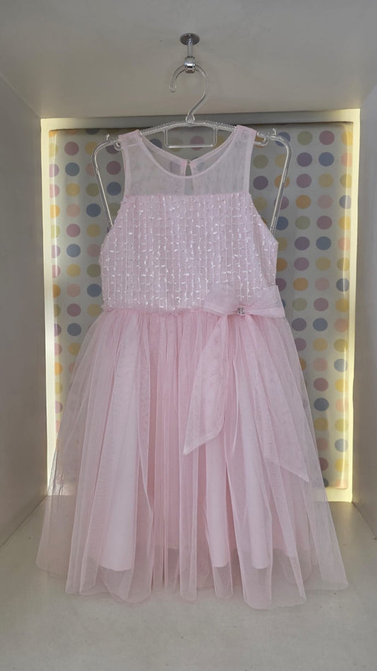 Vestido Infantil Rosa Sutil Petit Cherie