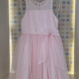 Vestido Infantil Rosa Sutil Petit Cherie