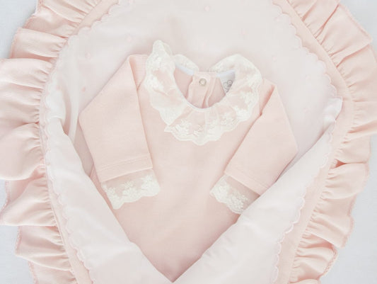 Macacão Bebê Rosa Belle Buá