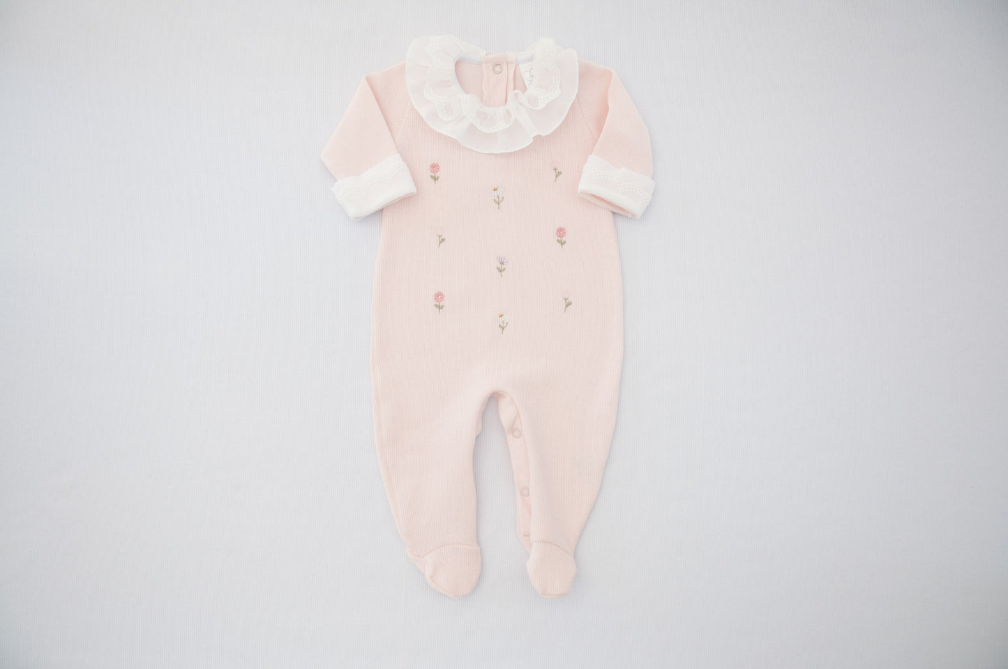 Macacão Bebê Jardim Sonhos Rosa Buá