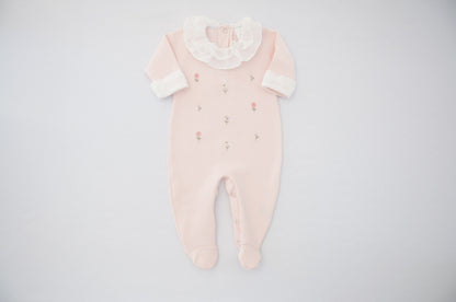 Macacão Bebê Jardim Sonhos Rosa Buá