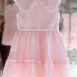 Vestido Infantil Gola Strass Buá