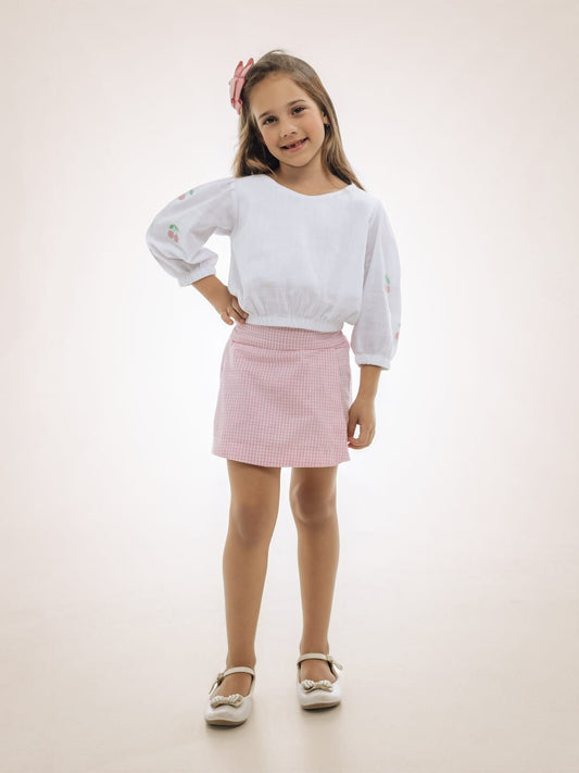 Conjunto Bata Cereja Buá