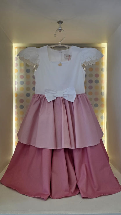 Vestido Infantil Tricolor Buá