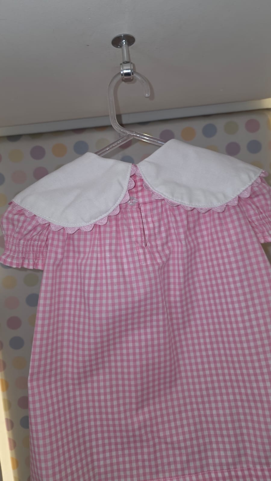 Vestido Bebê Rosa Corações Buá