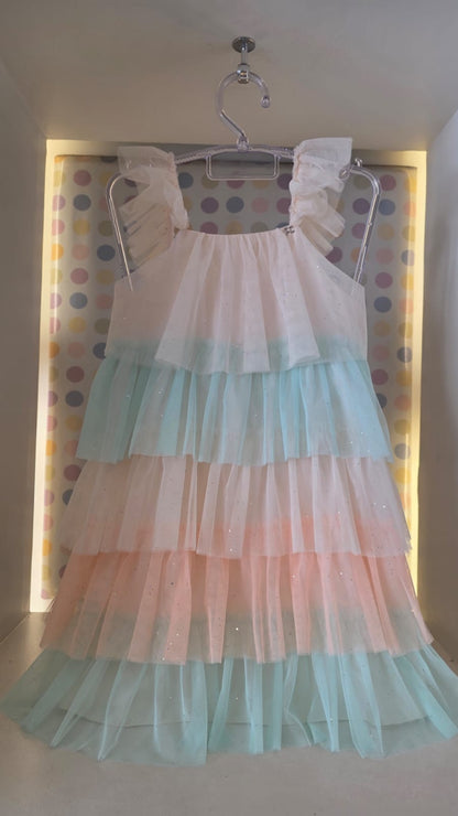 Vestido Infantil Creme Color Petit Cherie