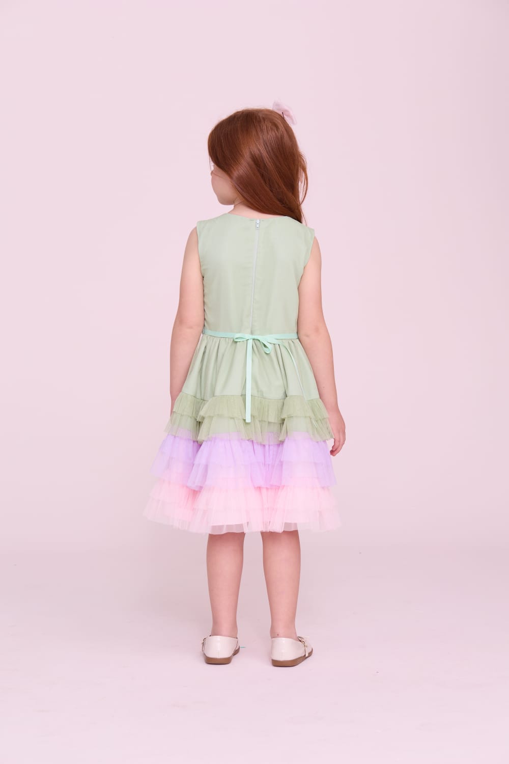 Vestido Infantil Verde Color Buá