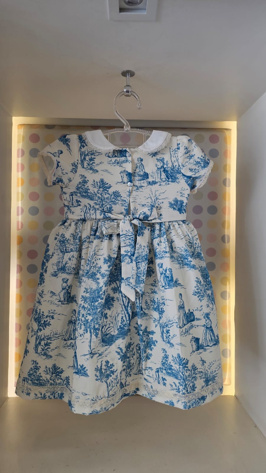 Vestido Infantil França Azul Buá